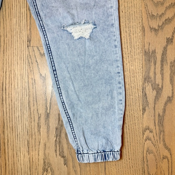 Joe's Jeans Women's French Terry Light Blue Distressed Jogger Jeans Size 26 - Picture 6 of 13